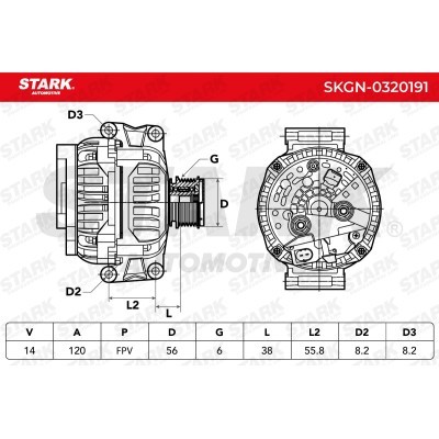 Alternator Stark SKGN-0320191 SKGN-0320191 - photo 7