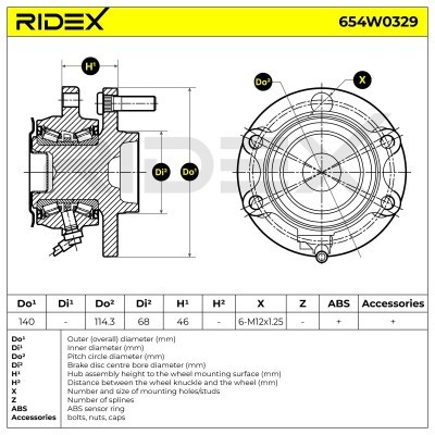 Wheel Bearing RIDEX 654W0329 654W0329 - photo 5
