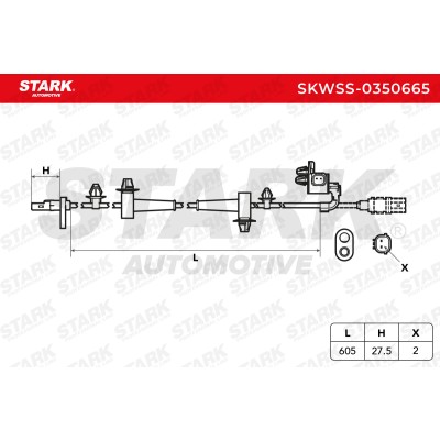 ABS Sensor Stark SKWSS-0350665 SKWSS-0350665 - photo 6