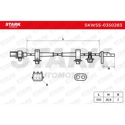 ABS Sensor Stark SKWSS-0350283 SKWSS-0350283 - photo 6