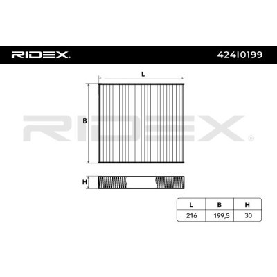 Cabin Air Filter RIDEX 424I0199 424I0199 - photo 6