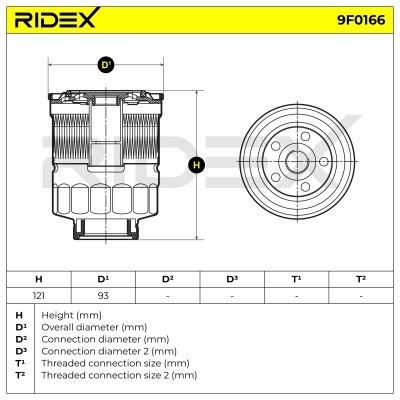 Fuel Filter RIDEX 9F0166 9F0166 - photo 5