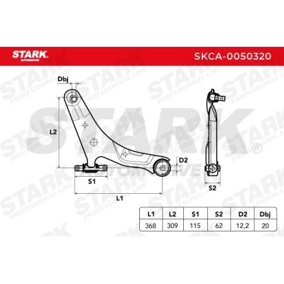 Control Arm Stark SKCA-0050320 SKCA-0050320 - photo 3