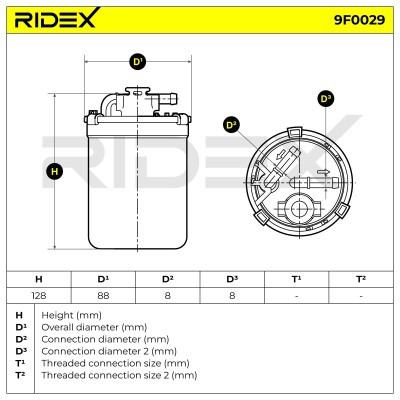 Fuel Filter RIDEX 9F0129 9F0129 - photo 6