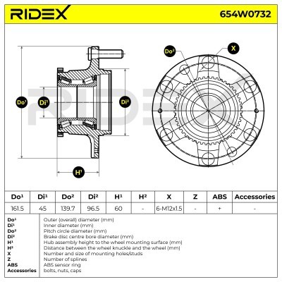 Wheel Bearing RIDEX 654W0732 654W0732 - photo 5