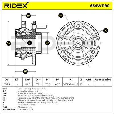 Wheel Bearing RIDEX 654W1216 654W1216 - photo 5