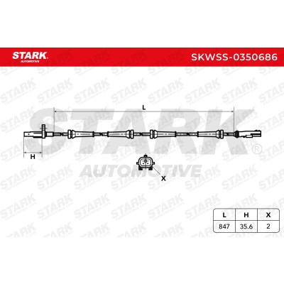 ABS Sensor Stark SKWSS-0350686 SKWSS-0350686 - photo 6