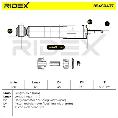 Shock Absorber RIDEX 854S0437 854S0437 - photo 7