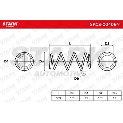 Suspension Spring Stark SKCS-0040641 SKCS-0040641 - photo 5
