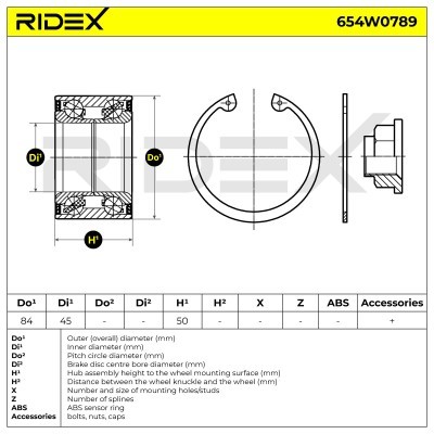 Wheel Bearing RIDEX 654W0789 654W0789 - photo 6
