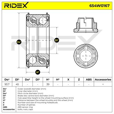 Wheel Bearing RIDEX 654W0167 654W0167 - photo 7