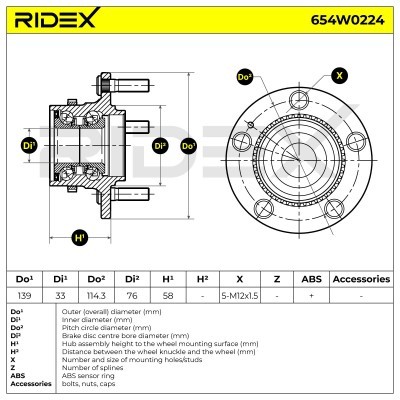 Wheel Bearing RIDEX 654W0224 654W0224 - photo 7