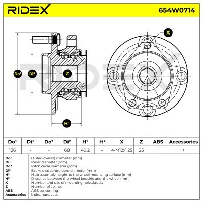 Wheel Bearing RIDEX 654W0714 654W0714 - photo 7
