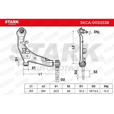 Control Arm Stark SKCA-0050538 SKCA-0050538 - photo 7