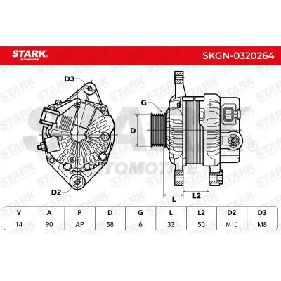 Alternator Stark SKGN-0320264 SKGN-0320264 - photo 9