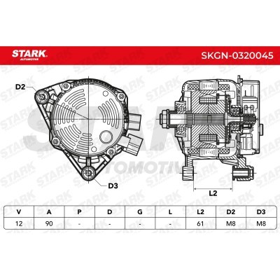 Alternator Stark SKGN-0320045 SKGN-0320045 - photo 7