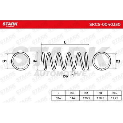 Suspension Spring Stark SKCS-0040330 SKCS-0040330 - photo 5