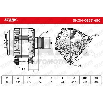 Alternator Stark SKGN-03221490 SKGN-03221490 - photo 5