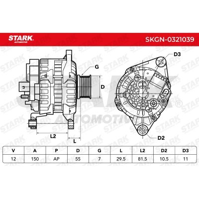 Alternator Stark SKGN-0321039 SKGN-0321039 - photo 7