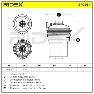 Fuel Filter RIDEX 9F0264 9F0264 - photo 6