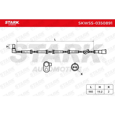ABS Sensor Stark SKWSS-0350891 SKWSS-0350891 - photo 6