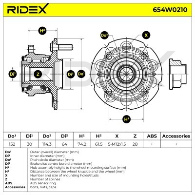 Wheel Bearing RIDEX 654W0210 654W0210 - photo 6