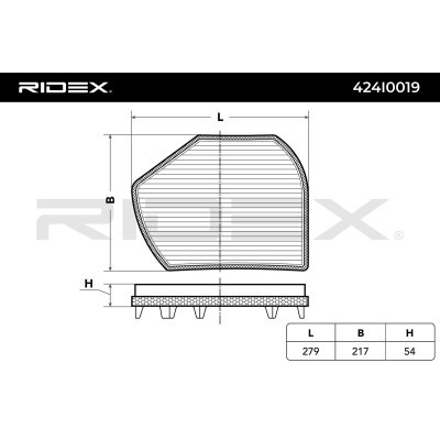 Cabin Air Filter RIDEX 424I0019 424I0019 - photo 4