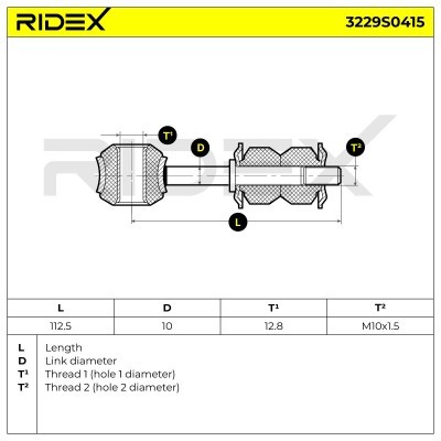 Stabilizer Link RIDEX 3229S0415 3229S0415 - photo 5