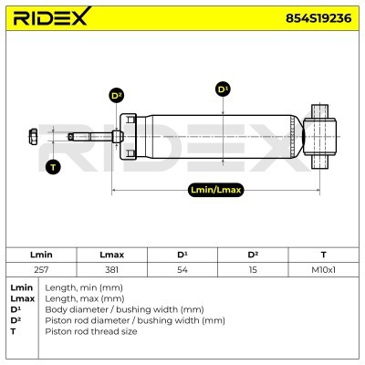 Shock Absorber RIDEX 854S19236 854S19236 - photo 8
