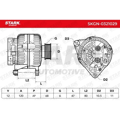 Alternator Stark SKGN-0321029 SKGN-0321029 - photo 5