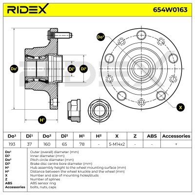 Wheel Bearing RIDEX 654W0163 654W0163 - photo 6