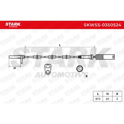 ABS Sensor Stark SKWSS-0350524 SKWSS-0350524 - photo 6