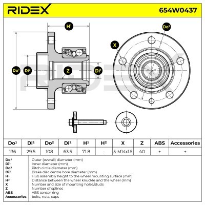 Wheel Bearing RIDEX 654W0437 654W0437 - photo 5