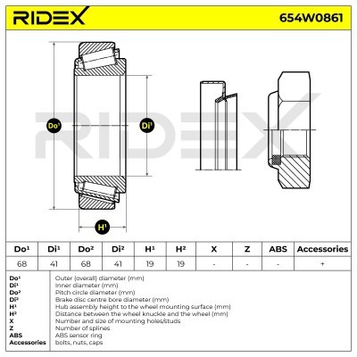 Wheel Bearing RIDEX 654W0861 654W0861 - photo 8