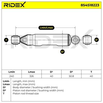 Shock Absorber RIDEX 854S18223 854S18223 - photo 8