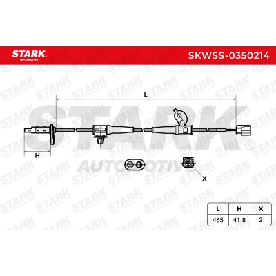 ABS Sensor Stark SKWSS-0350214 SKWSS-0350214 - photo 6
