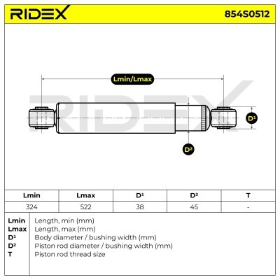 Shock Absorber RIDEX 854S0512 854S0512 - photo 5