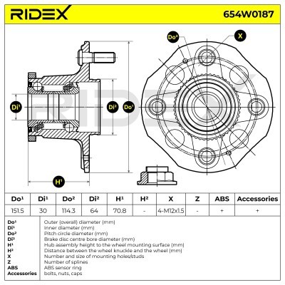 Wheel Bearing Kit RIDEX 654W0187 654W0187 - photo 5