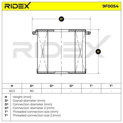 Fuel Filter RIDEX 9F0054 9F0054 - photo 4
