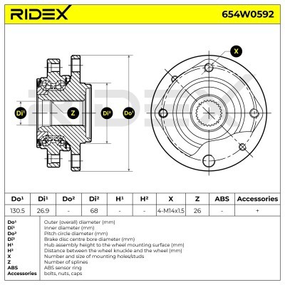 Wheel Bearing RIDEX 654W0592 654W0592 - photo 5