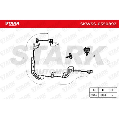 ABS Sensor Stark SKWSS-0350892 SKWSS-0350892 - photo 6