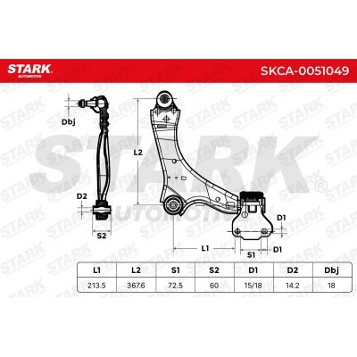Control Arm Stark SKCA-0051049 SKCA-0051049 - photo 5