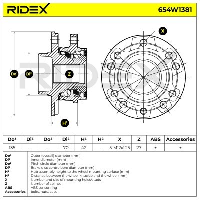 Wheel Bearing RIDEX 654W1381 654W1381 - photo 9