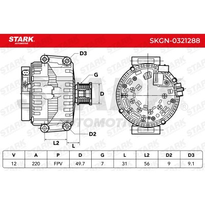 Alternator Stark SKGN-0321288 SKGN-0321288 - photo 5
