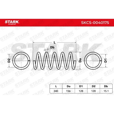 Suspension Spring Stark SKCS-0040175 SKCS-0040175 - photo 3