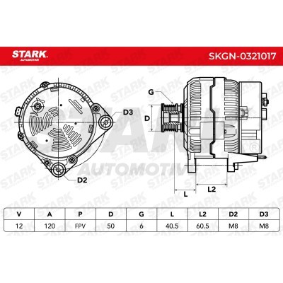 Alternator Stark SKGN-0321017 SKGN-0321017 - photo 7