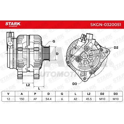 Alternator Stark SKGN-0320051 SKGN-0320051 - photo 5