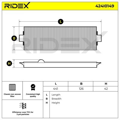 Cabin Air Filter RIDEX 424I0149 424I0149 - photo 6