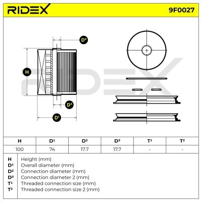 Fuel Filter RIDEX 9F0027 9F0027 - photo 4