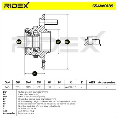 Wheel Bearing RIDEX 654W0189 654W0189 - photo 5